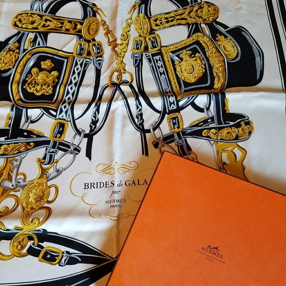 MARKED DOWN! HERMES BRIDES de GALA SCARF